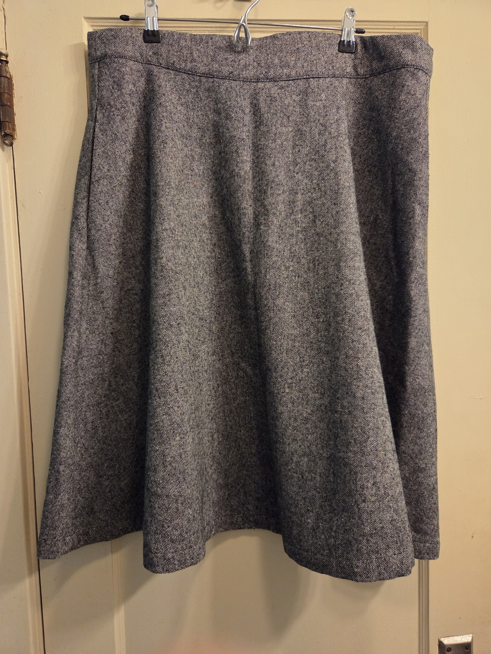 ModCloth Heathered Wool Blend Midi Skirt Sz. 1X